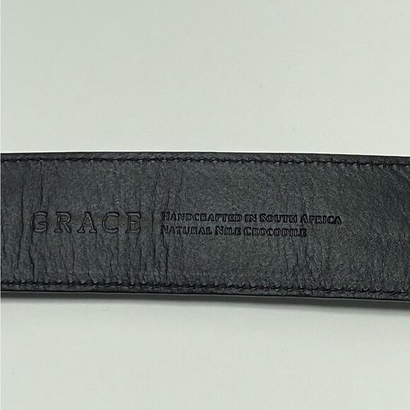 Grace Crocodile Center Bar Casual Adjustable Buckle Belt - Picture 7 of 8